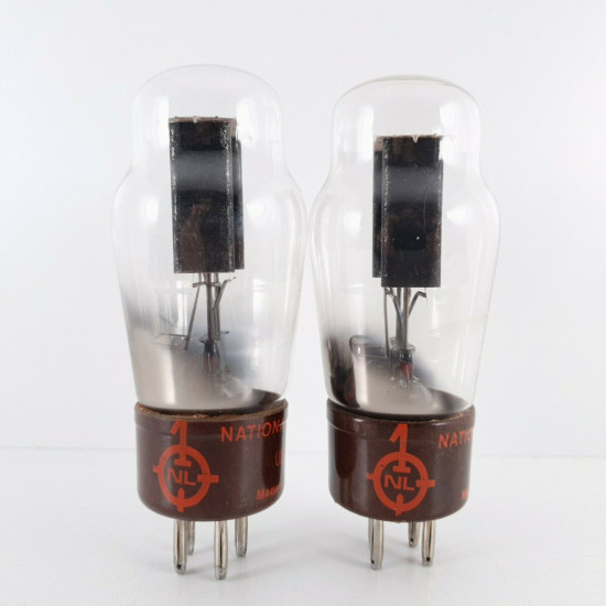 2 X U18/20 TUBE. NATIONAL BRAND. BLACK PLATES. MADE IN ENGLAND.  CE  ENA