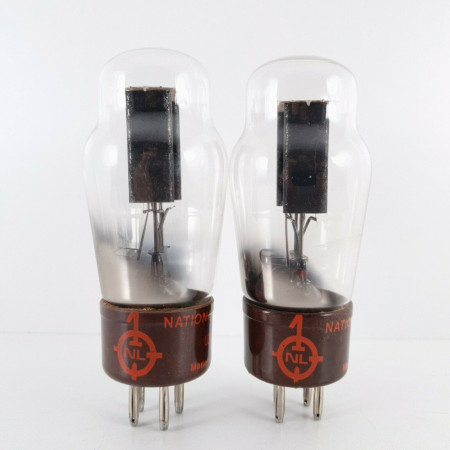 2 X U18/20 TUBE. NATIONAL BRAND. BLACK PLATES. MADE IN ENGLAND.  CE  ENA