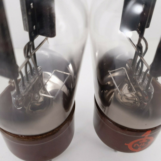 2 X U18/20 TUBE. NATIONAL BRAND. BLACK PLATES. MADE IN ENGLAND.  CE  ENA