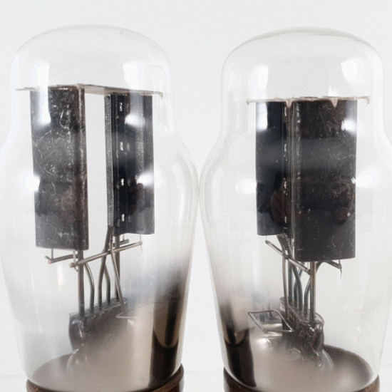 2 X U18/20 TUBE. NATIONAL BRAND. BLACK PLATES. MADE IN ENGLAND.  CE  ENA