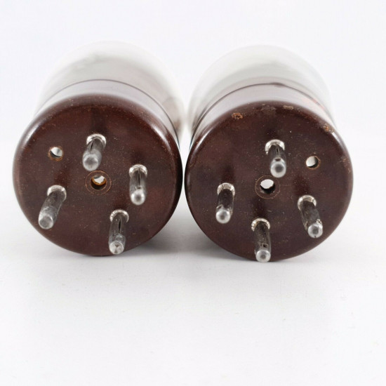 2 X U18/20 TUBE. NATIONAL BRAND. BLACK PLATES. MADE IN ENGLAND.  CE  ENA