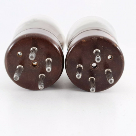 2 X U18/20 TUBE. NATIONAL BRAND. BLACK PLATES. MADE IN ENGLAND.  CE  ENA