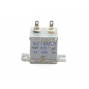 CAPACITOR SIC-SAFCO 0.25uF 1000V USED 1PC. CA17U1F230715
