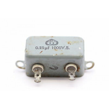 CAPACITOR 0.25uF 1000V CCO USED 1PC. CA17U1F230715