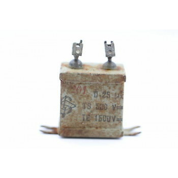 CAPACITOR 0.25uF 500-1500V USED 1PC. CA17U1F230715