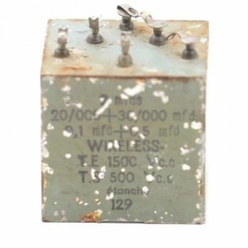 CAPACITOR 2 + 20 + 30 + 0,1 + 0,5 mF TE:1500 VCC TS:500VCC 1PC. CA318U2F130617