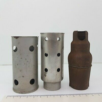 LOTE FUNDAS METÁLICAS, BLINDAJE PARA VALVULAS, SHIELD.  3 PCS. RCZOC1