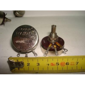 CARBON POTENTIOMETER. NOBLE BRAND. 500Ohm 500R LOG S/I RV30YN. HIFI