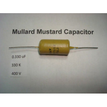 MULLARD MUSTARD CAPACITOR. 0.330uF 330K 400V 10% *1 PC* HIFI. + RC3