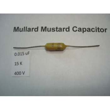 MULLARD MUSTARD CAPACITOR. 0.015uF 15K 400V 10% *1PC* HIFI. RC1