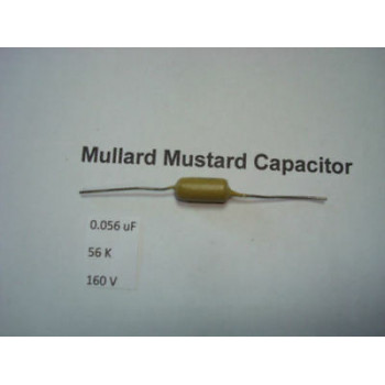 MULLARD MUSTARD CAPACITOR. 0.056uF 56K 160V 10% *1PC* HIFI. RC1