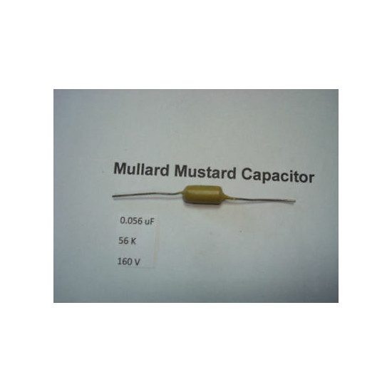 MULLARD MUSTARD CAPACITOR. 0.056uF 56K 160V 10% *1PC* HIFI. RC1