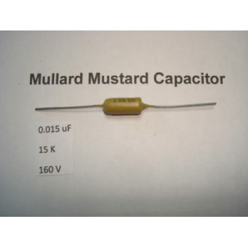 MULLARD MUSTARD CAPACITOR. 0.015uF 15K 160V 10% *1PC* HIFI. RC1