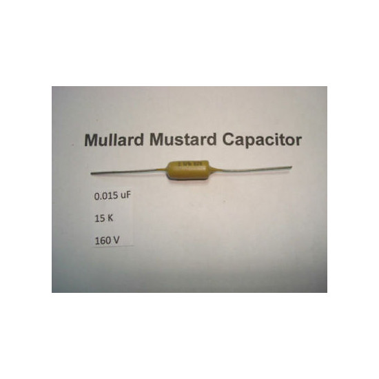 MULLARD MUSTARD CAPACITOR. 0.015uF 15K 160V 10% *1PC* HIFI. RC1