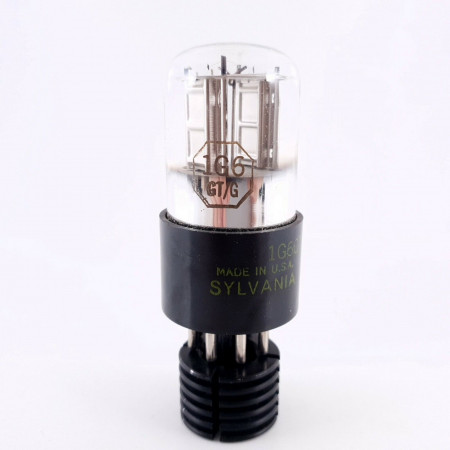 1 X 1G6GT/G / CV773 SYLVANIA TUBE. CHROME PLATES. AF  ENA