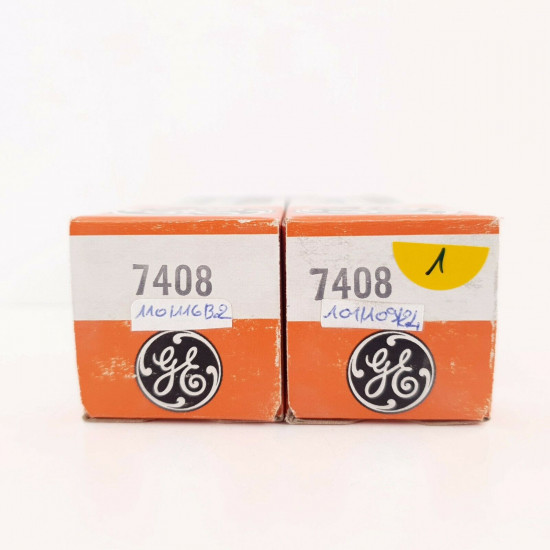 2 X 7408 GENERAL ELECTRIC TUBE. MATCHED PAIR. 1. CH39