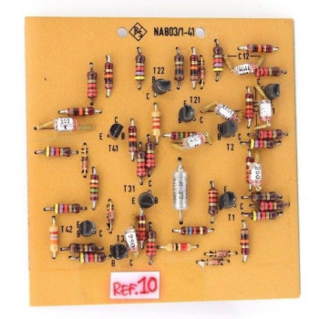OLD PCB RS NA803-1-41. CAPACITOR, TRANSISTOR, DIODE, RESISTOR NOS 1PC. CA326U2