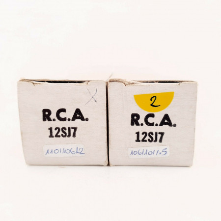 2 X 12SJ7 / VT162 RCA TUBE. MATCHED PAIR. 2. CH39