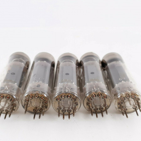 5 X PL84 VALVO / PHILIPS TUBE. MULLARD PROD. COPPER RODS. B-CODES. 1960s CO  ENA