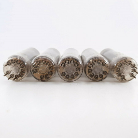 5 X PL84 VALVO / PHILIPS TUBE. MULLARD PROD. COPPER RODS. B-CODES. 1960s CO  ENA