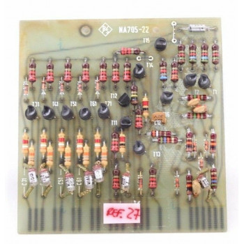 OLD PCB RS NA705-22. CAPACITOR, TRANSISTOR, DIODE, RESISTOR NOS 1PC. CA326U2
