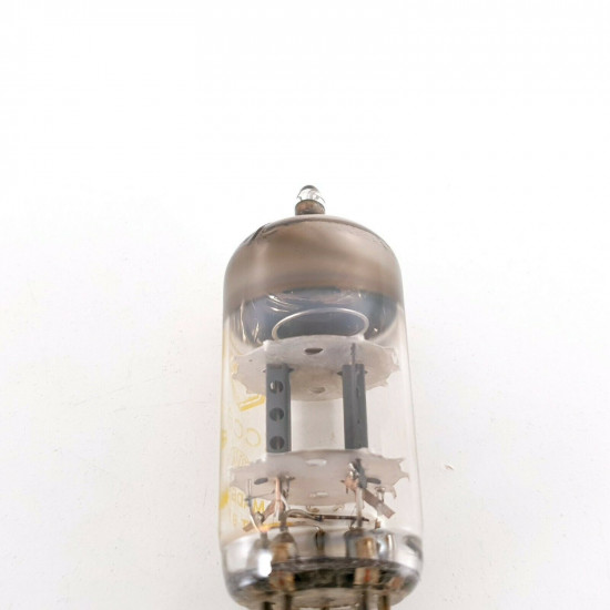 1 X ECC81 TUBE. MULLARD BRAND. 1960s PRODUCTION. YELLOW LOGO. B4F5. CA  ENA