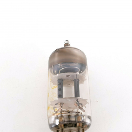 1 X ECC81 TUBE. MULLARD BRAND. 1960s PRODUCTION. YELLOW LOGO. B4F5. CA  ENA