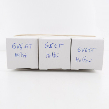 3 X 6V6GT TUBE. HALTRON BRAND. DUAL GETTER. MATCHED PAIR + 1 TUBE CK  ENA