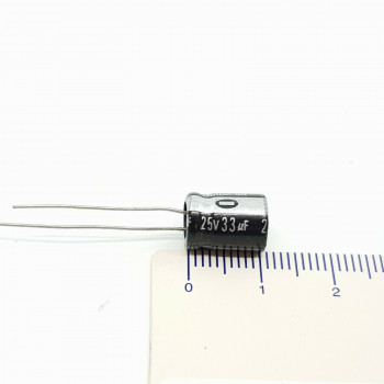 2 x 33uF 25V JAMICON ELECTROLYTIC CAPACITOR. 2 PCS. C215U200F111121
