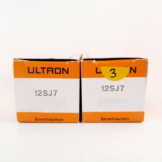 2 X 12SJ7 ULTRON TUBE. MATCHED PAIR. 3. CH39