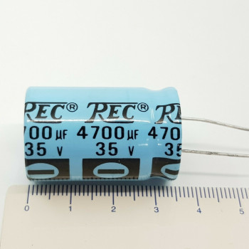 1 X 4700UF 35V REC ELECTROLYTIC CAPACITOR. 1 PC. C215U5F111121