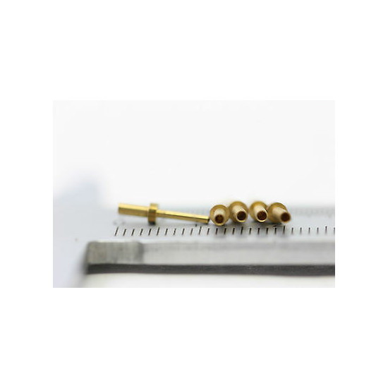 SOCKET PINS 1960´S STOCK, TO MAKE  YOUR SOCKET ADAPTER WITH CENTER HOLE. 50 PCS.