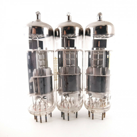 3 X ECL86 MINIWATT-DARIO TUBE. DIMPLE GETTER. 1960s PROD. NOS/NIB. CZ  ENA