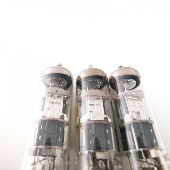 3 X ECL86 MINIWATT-DARIO TUBE. DIMPLE GETTER. 1960s PROD. NOS/NIB. CZ  ENA