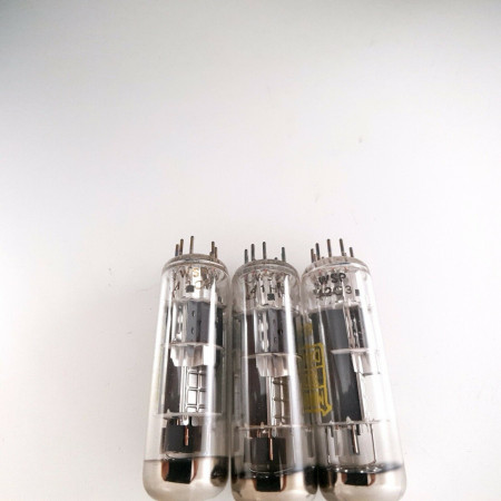 3 X ECL86 MINIWATT-DARIO TUBE. DIMPLE GETTER. 1960s PROD. NOS/NIB. CZ  ENA