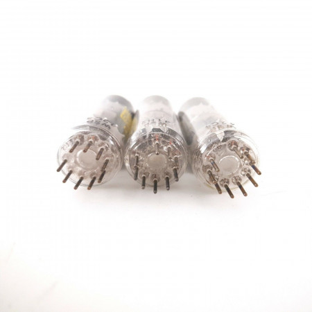 3 X ECL86 MINIWATT-DARIO TUBE. DIMPLE GETTER. 1960s PROD. NOS/NIB. CZ  ENA