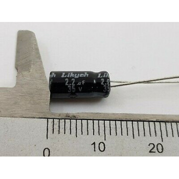 ELECTROLYTIC CAPACITOR LIHYEH 2.2uF 35V  NOS (New Old Stock) 3PC C599U7F111220