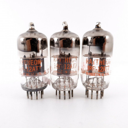 3 X JRP 12AT7 RAYTHEON TUBE. D-G. 1950s PROD. READ DESCRIPTION. AF  ENA