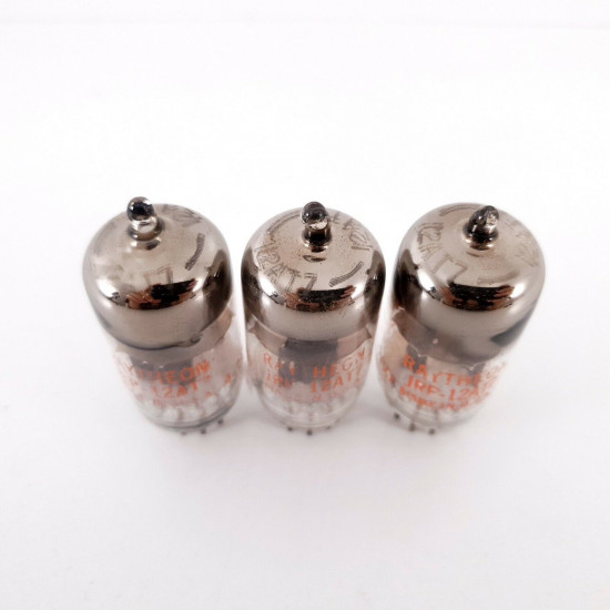 3 X JRP 12AT7 RAYTHEON TUBE. D-G. 1950s PROD. READ DESCRIPTION. AF  ENA