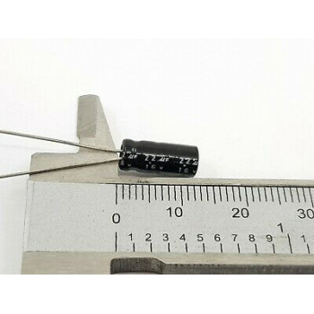 ELECTROLYTIC CAPACITOR 2.2uF 16V  NOS (New Old Stock) 3PC C599U28F111220