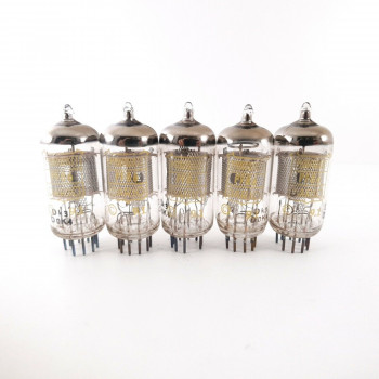 5 X PF86 MINIWATT-DARIO TUBE. 1960s VALVO PROD. MESH PLATES. NOS/NIB. CZ  ENA 2