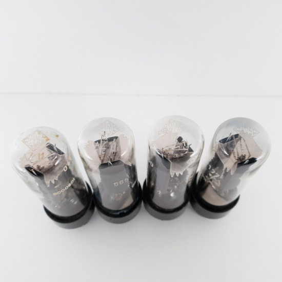 4 X AZ11 TELEFUNKEN TUBE. GREY PLATES. HALO GETTER.  CQ  ENA