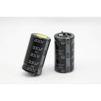 TSU CE ELECTROLYTIC CAPACITOR 330uF 200V NOS ( New Old Stock ) 1PC. CA4U1F230116