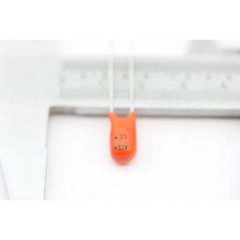 TANTALIO CAPACITOR THOMSON 22uF 35V 10% NOS (New Old Stock) 2PC. CA19U15F270715