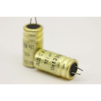 ELECTROLYTIC CAPACITOR ALSIC A.F 15uF 63V NOS(New Old Stock) 2PC. CA19U18F250715
