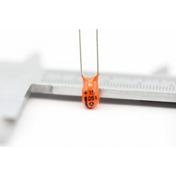 TANTALIO CAPACITOR 15uF 25V 10% THOMSON NOS (New Old Stock) 2PC. CA19U95F250715