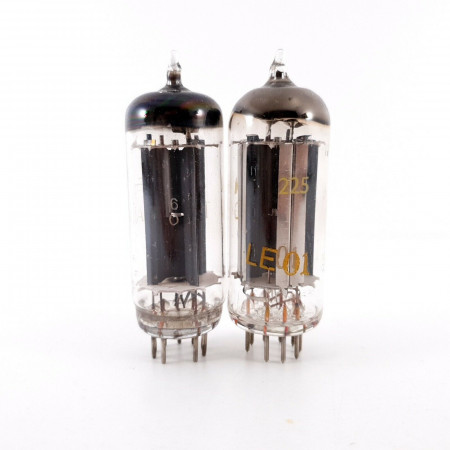 2 X EZ80 TUNGSRAM/TESLA TUBE. 1950s PROD. MATCHED PAIR. AF  ENA
