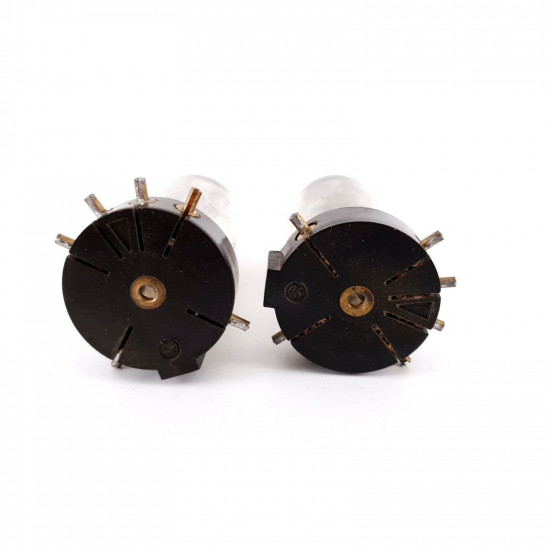 2 X RG12D60 TUBE. 1940s PROD. SOLID GETTER. BLACK PLATES. AF  ENA