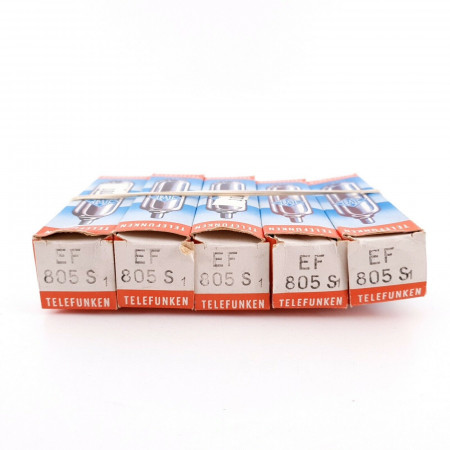 5 X EF805S TELEFUNKEN TUBE. DIAMOND MARK. NOS/NIB. AF  ENA