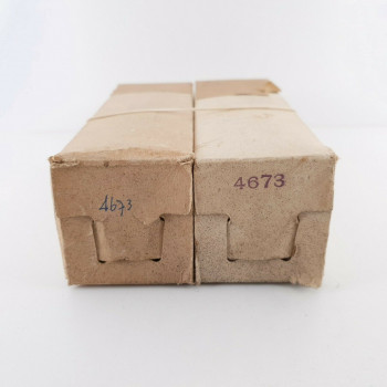 2 X 4673 VALVO TUBE. GOLD PAINT. CQ  ENA